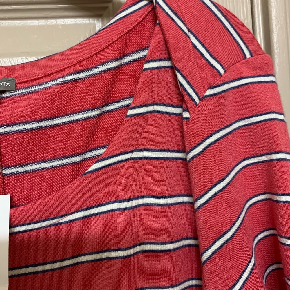 Comfortable Jersey Dress Orange Reddish, 2 pockets